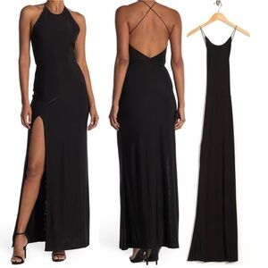 NWT Love By Design
Slinky Halter Maxi Dress In Atlantic Deep Blue Size S